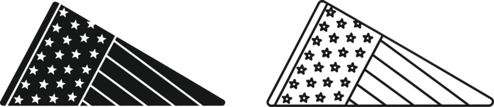 American flag pattern background Vector