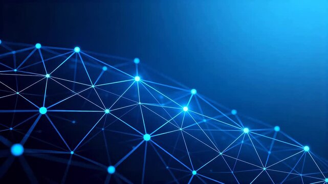 Abstract network of connected nodes