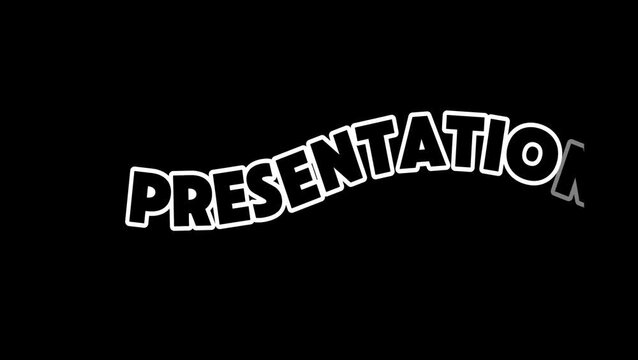 Presentation text animation 4K video, Motion video, Glow