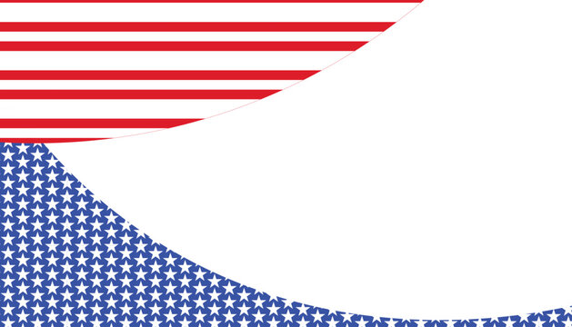 Red white and blue abstract U S A flag american flag