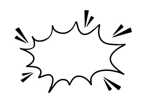 Action burst shape inspired by comic books, perfect for impact text and attention grabbing elements