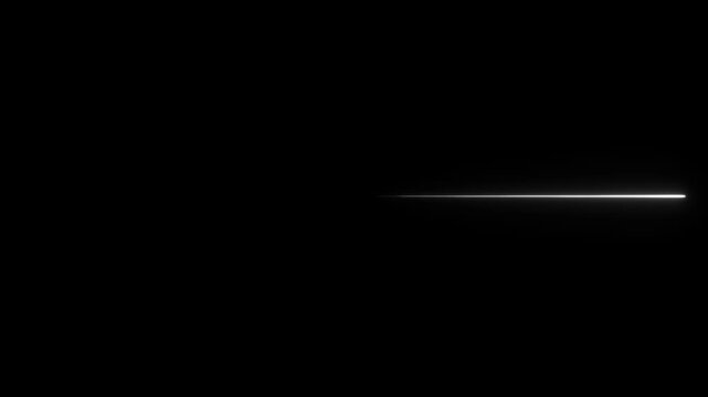 Abstract blue neon laser line glowing on a black background. Minimal style perfect for sci-fi, cyberpunk, digital interface, energy concept, modern technology design, and motion graphics elements.