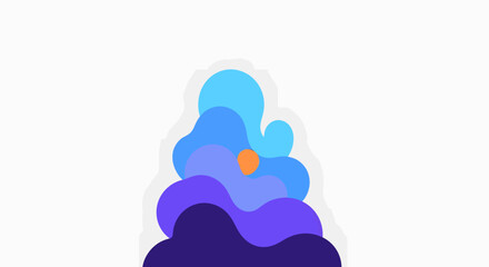 Obraz premium A colorful abstract graphic design element.