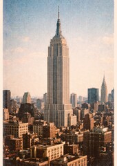 Fototapeta premium Iconic skyline vintage elegance
