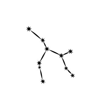 Celestial Constellation Diagram - Ursa Major Representation