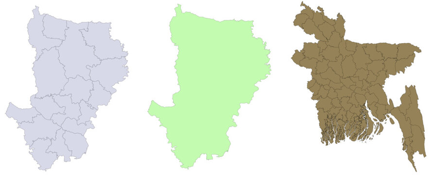 Khulna Division Map of Bangladesh | District Map Khulna Division of Bangladesh