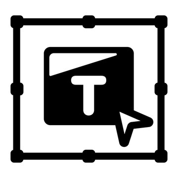 A solid style icon of a transform tool