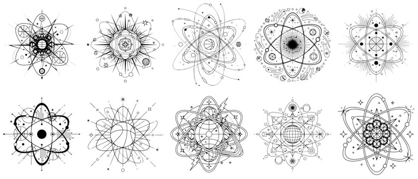 Esoteric Atomic Structure Mandala Set
