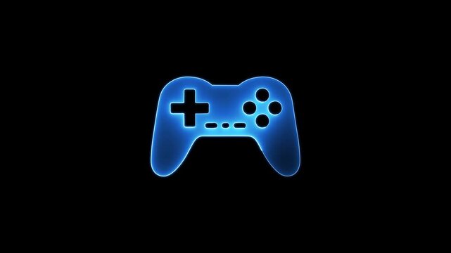 Video game controller icon concept. Gaming controller device symbol for esports, online gaming and digital entertainment. Interactive game controller illustration for gaming industry and player