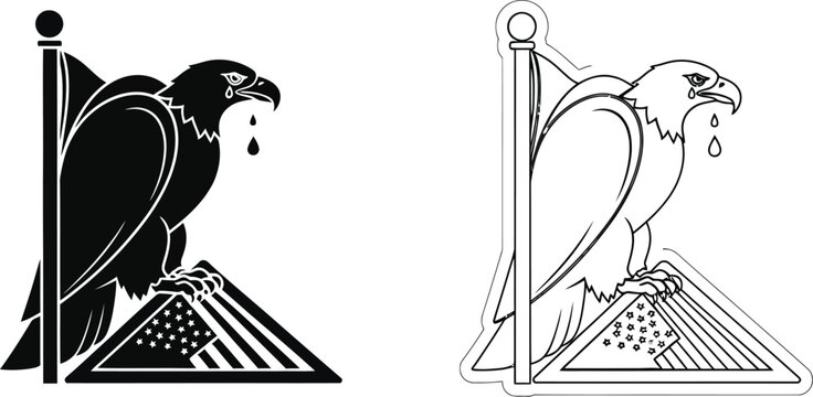 Bird flag design Vector