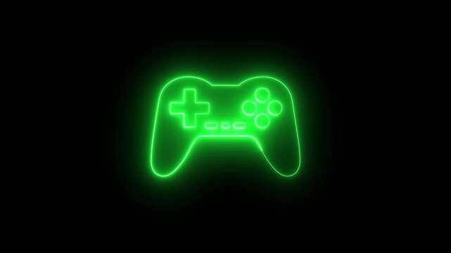 Video game controller icon concept. Gaming controller device symbol for esports, online gaming and digital entertainment. Interactive game controller illustration for gaming industry and player