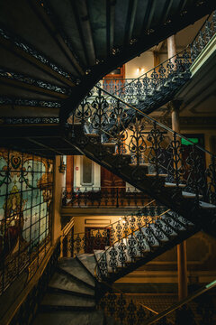 Historic Interior Staircase in Former Supreme Court Building - Rio de Janeiro, Brazil