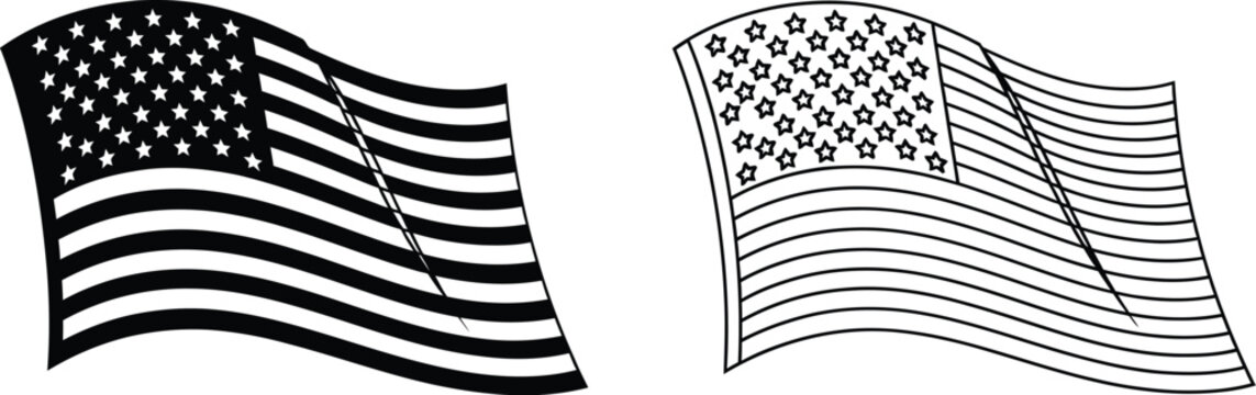 Sailboat sails black white illustration Vector