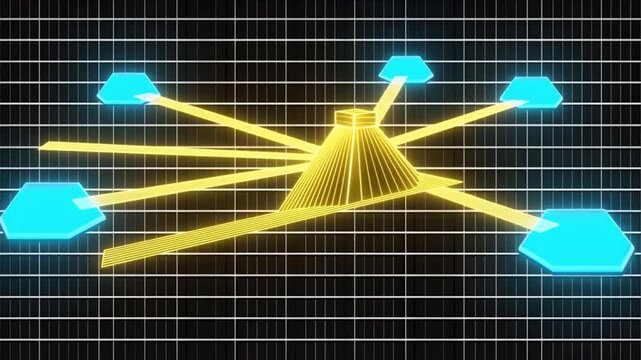 Oil refinery energy infrastructure distribution on matrix grid