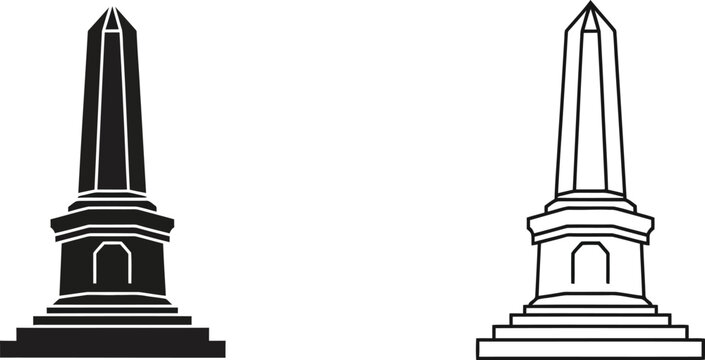 Monument obelisk illustration Vector