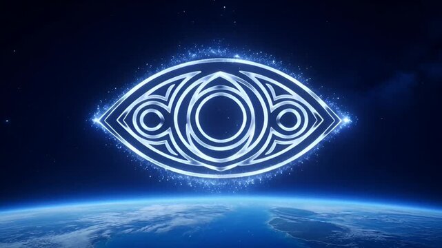 Peaceful Particle System Animation Evoking Global Conscience Awakening