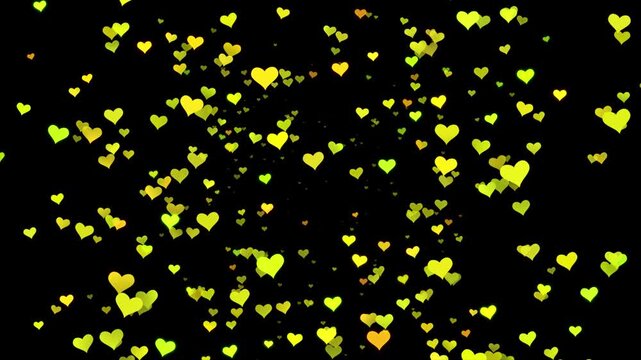 Neon text on black background