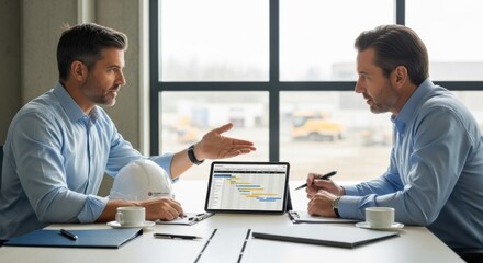 Obraz premium Construction Project Discussion
