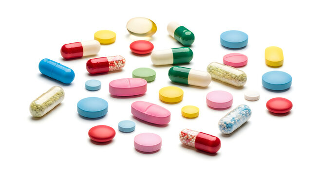 A pile of various colored pills and capsules