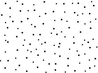 A background with a randomly scattered black dot pattern. A background with a small polka dot pattern. © Linda