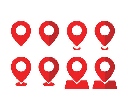 map icon mark vector simbol