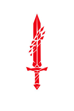 abstract vector background of sword vector 