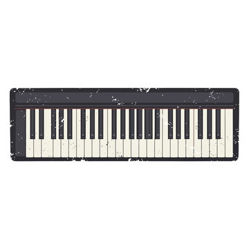 Vintage Keyboard Piano Keys