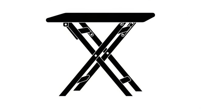 Portable black folding table for versatile use in small spaces, perfect for temporary setups, outdoor activities, or extra surface needs in homes and events
