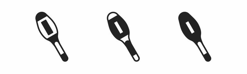 Fototapeta premium Thermometer icon on white background. Vector logo thermometer illustration.