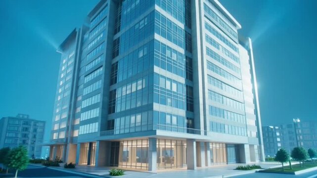 Architectural Blueprint on Computer Screen A Detailed Look at Building Design and Engineering.