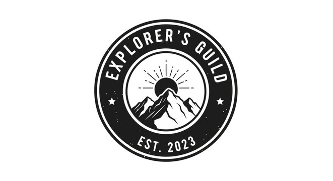 Black Explorers Guild Emblem Logo.