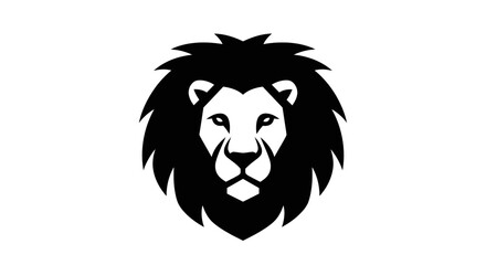 Lion head with long mane. © alvin