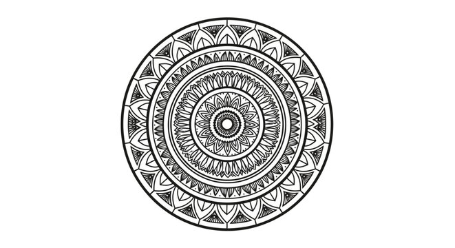 Intricate circular mandala design pattern.