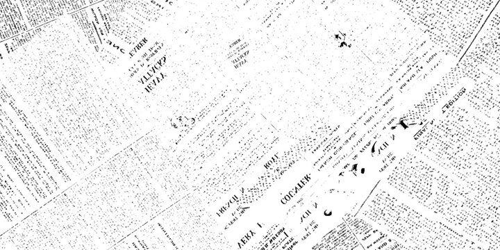 white rough blank dirty old english newspaper page grunge wallpaper texture.