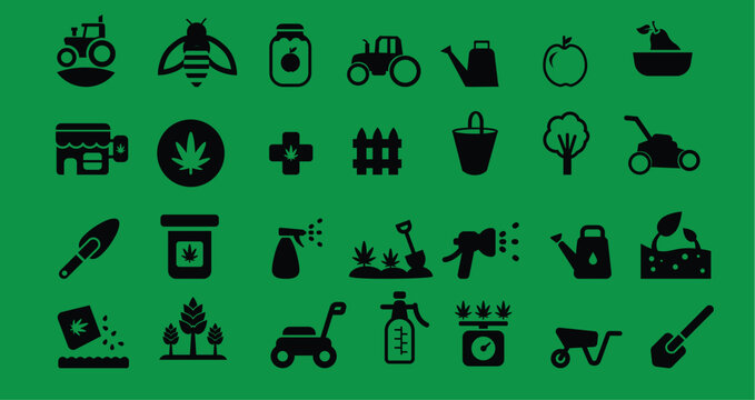 Farm Icon Set for web and mobile
