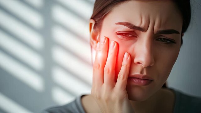 Toothache and jaw pain symptoms