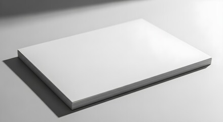 Blank white paper, empty sheet, clean background, minimalistic design