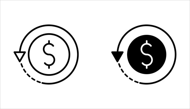 Chargeback multiple style icons set design vector illustration.