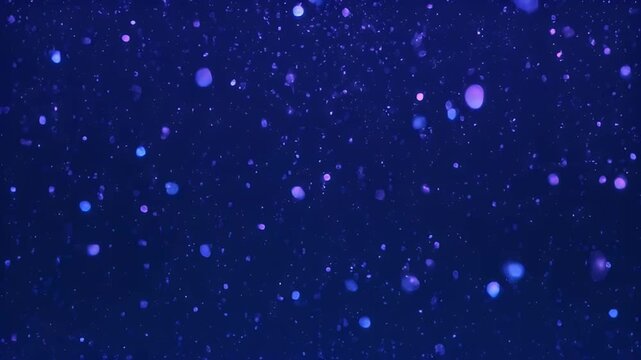 Deep space imagery showing ethereal light particles floating in a dark expanse