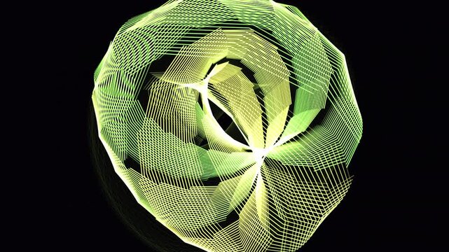 Seamless 4K loop of glowing micro-filaments tracing a stereographic Clifford torus projection. Isoclinic 4D rotation on dark void. Ideal for quantum, AI, and tech presentations.

