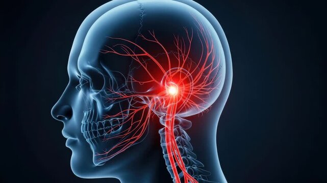 Brain anatomy and neurological network visualization