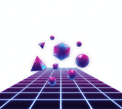 A 3d illustration of a blue solar energy grid pattern designed as a tic tac toe game concept featuring glass spheres and metal lines to represent success in alternative power technology