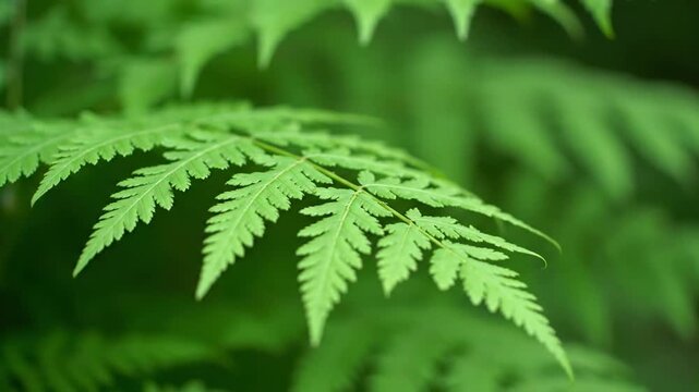 Close up of a fern leaf