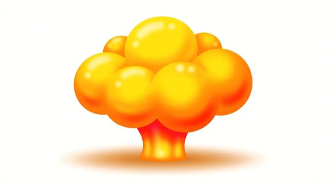 Cloudberry on white background