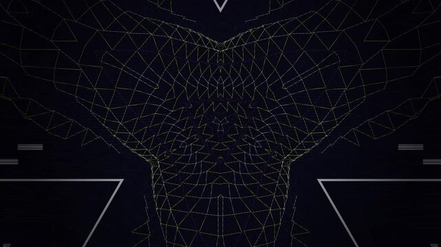 Futuristic technology background with grid.