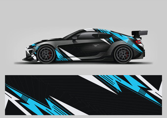 Racing background for sport car wrap design and vehicle livery © Lancar
