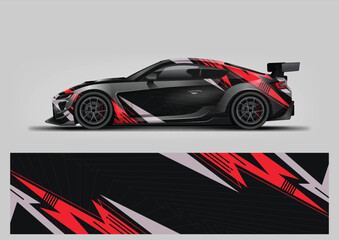 Racing background for sport car wrap design and vehicle livery © Lancar
