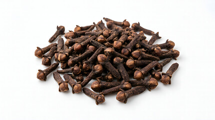 Fototapeta premium Dried Cloves Spice Isolated on White Background, Aromatic Cooking Ingredient