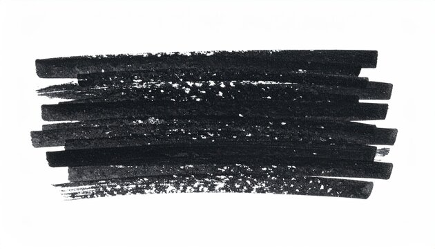 Black marker horizontal brushstrokes