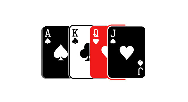 Playing Cards Ace King Queen Jack Suits Casino Gambling Game